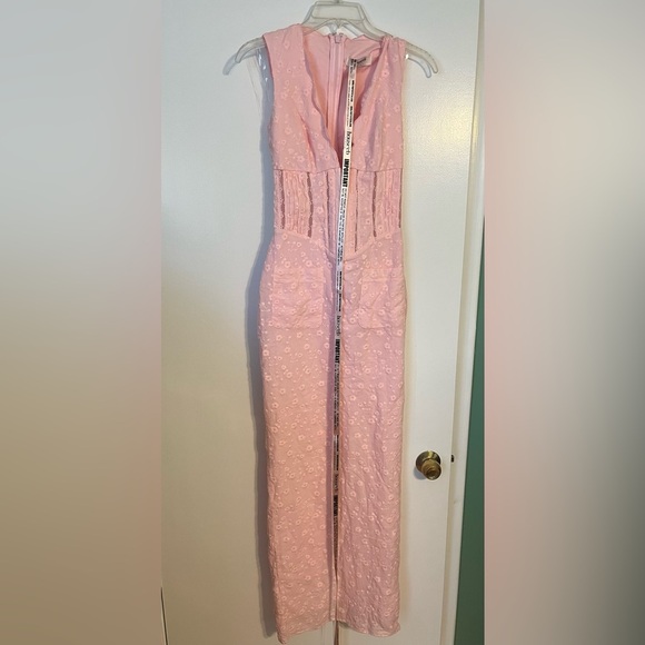 NWOT Sophina Broderie Anglaise Sleeveless Maxi Dress Crystal Rose color XS - Picture 9 of 9